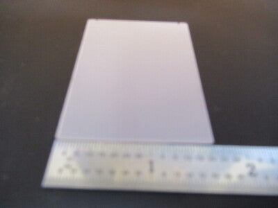 QUARTZ PLATE SINGLE CRYSTAL X-CUT PIEZOELECTRIC BLANK AS PICTURED &3K-A-97