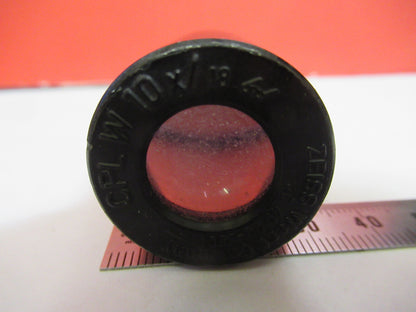 CARL ZEISS OCULAR CPL 10X OKULAROPTIK MIKROSKOPTEIL WIE ABGEBILDET &amp;S9-A-06 