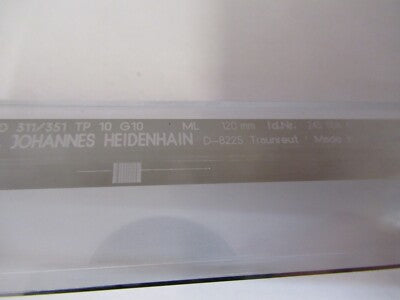 HEIDENHAIN GERMANY 120mm optical SCALE MICROSCOPE PART AS PICTURED &4T-A-22
