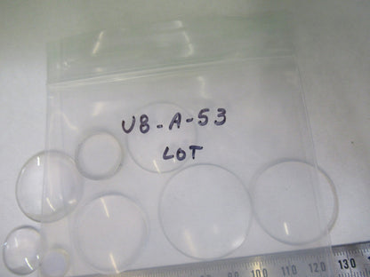 OPTICAL GLASS LENSES LOT OPTICS MICROSCOPE PART AS PICTURED U8-A-53