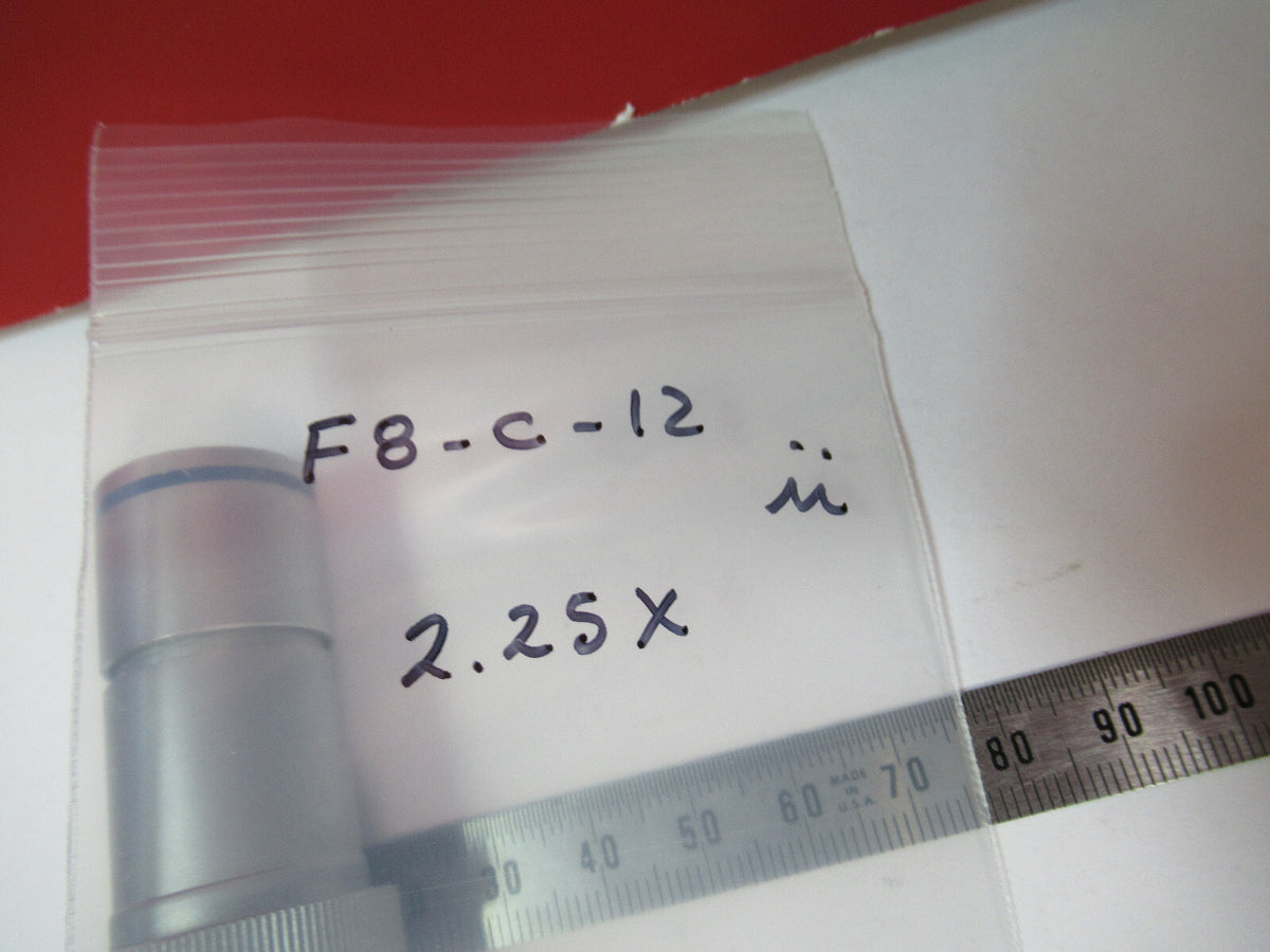 INDUSTRIAL LWD BAUSCH LOMB OBJECTIVE 2.25X MICROSCOPE PART AS PICTURED F8-C-12