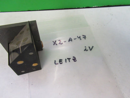 LEITZ WETZLAR GERMANY MOUNTED GLASS PRISM MICROSCOPE PART AS PICTURED X2-A-47