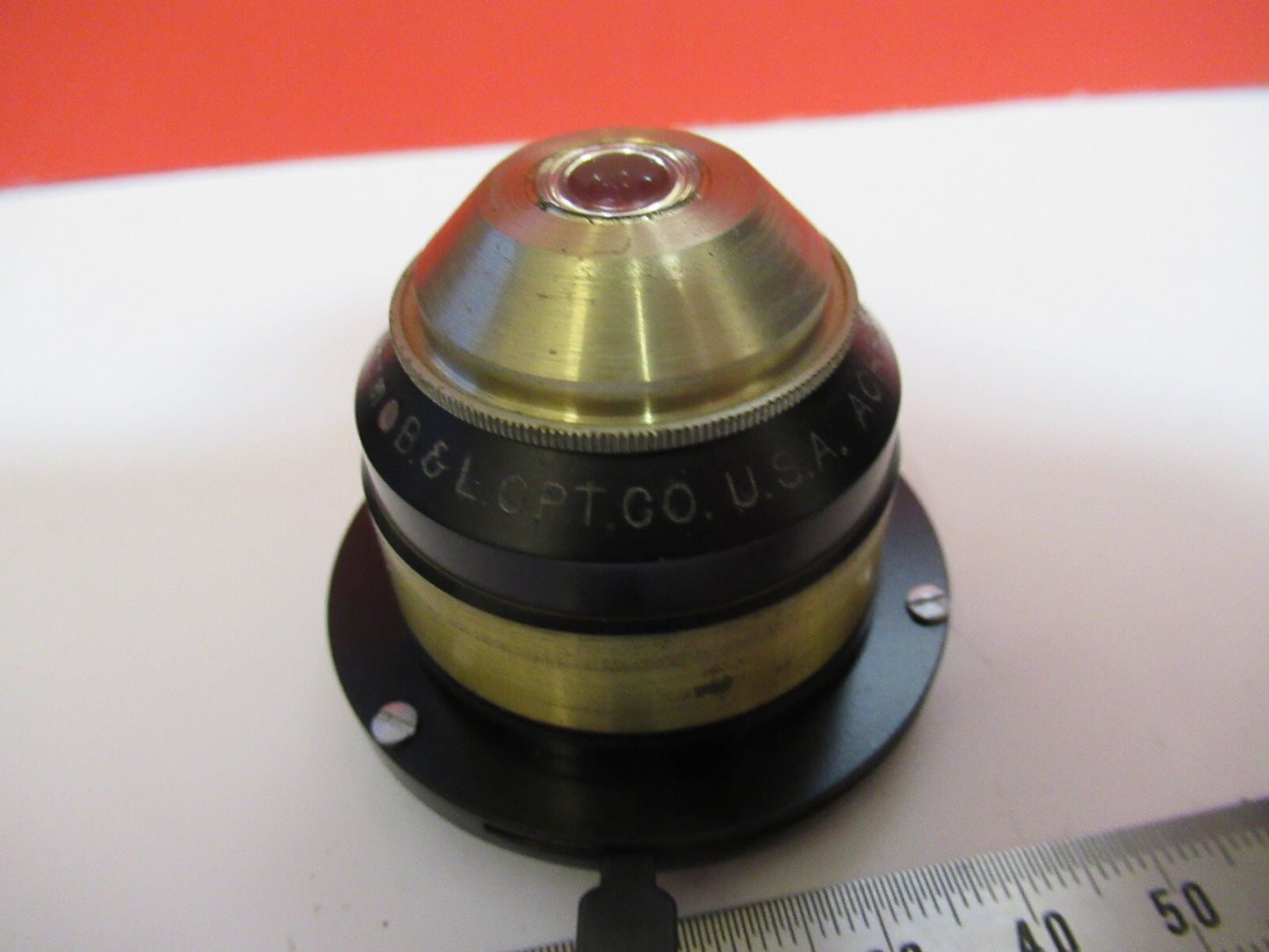 BAUSCH LOMB CONDENSER + IRIS OPTICS MICROSCOPE PART AS PICTURED Y4-A-44