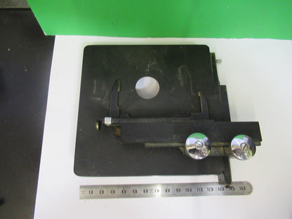 SPENCER AO VINTAGE STAGE TABLE XY ANTIQUE MICROSCOPE PART AS PICTURED X5-A-11