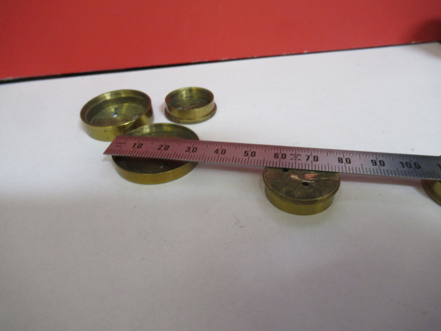 Antique Brass Beck London Holder Fixtures Microscope Part