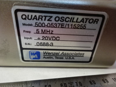 WENZEL MITEQ 5 MHz LOW PHASE NOISE QUARTZ OSCILLATOR FREQUENCY STANDARD #6V-A-33