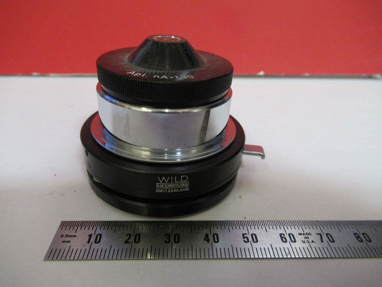 WILD HEERBRUGG SWISS M11 CONDENSER + IRIS MICROSCOPE PART AS PICTURED V7-A-93