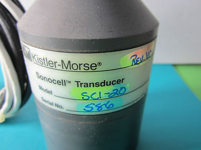 KISTLER MORSE ULTRASONIC TRANSDUCER  SONO-CELL SCI-20 MHz NOS BIN#30