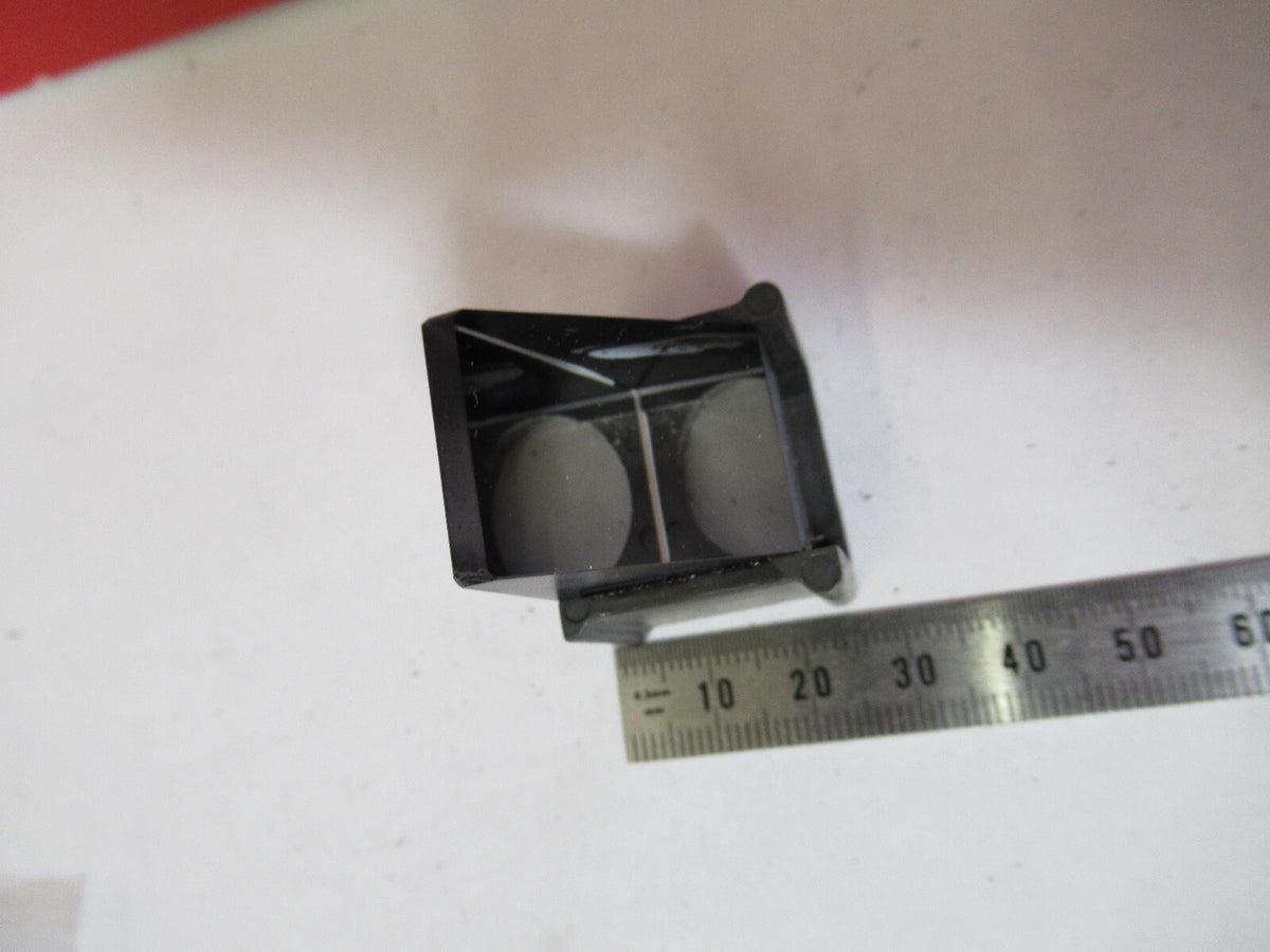 MEIJI JAPAN MOUNTED GLASS PRISM MICROSCOPE PART AS PICTURED X8-B-39
