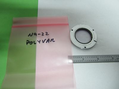 MICROSCOPE PART POLYVAR REICHERT LEICA WINDOW OPTICS AS IS BIN#N9-22