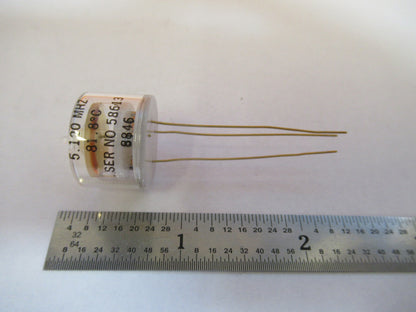 BLILEY ELECTRIC GLASS PKG QUARTZ RESONATOR 5.120 MHz FREQUENCY  AS PIC &1-DT-B