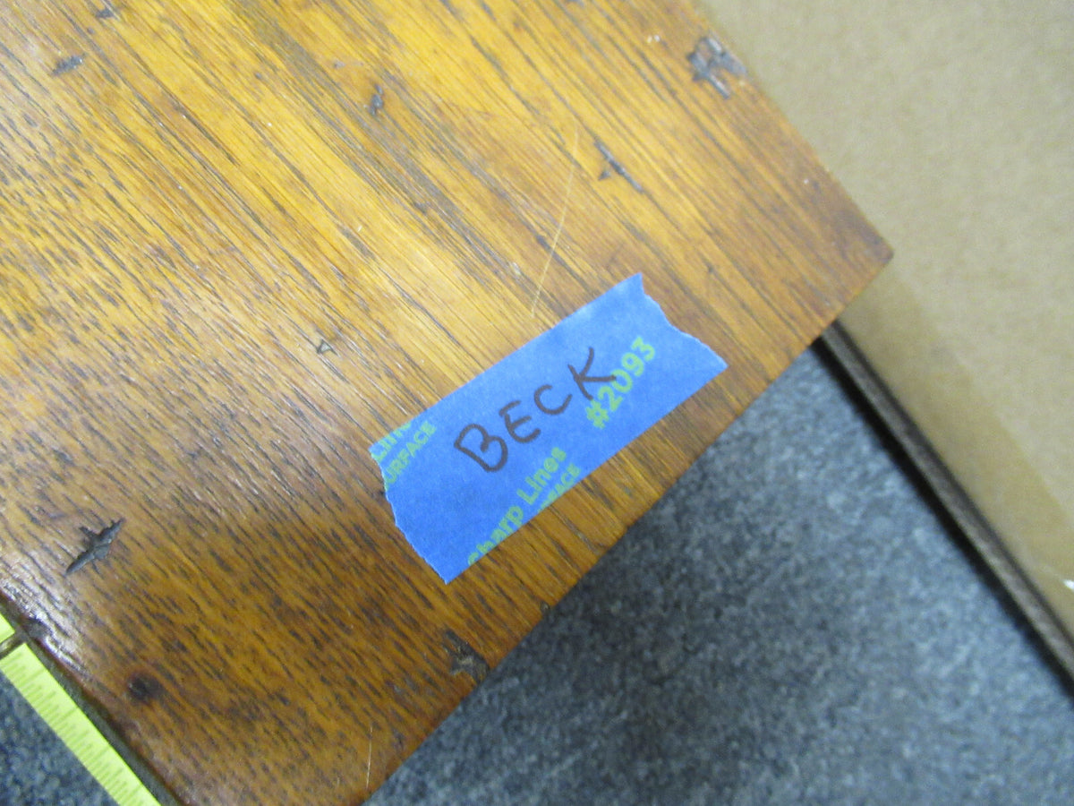 ANTIQUE EMPTY WOOD CASE BECK MICROSCOPE PART AS PICTURED &LOB