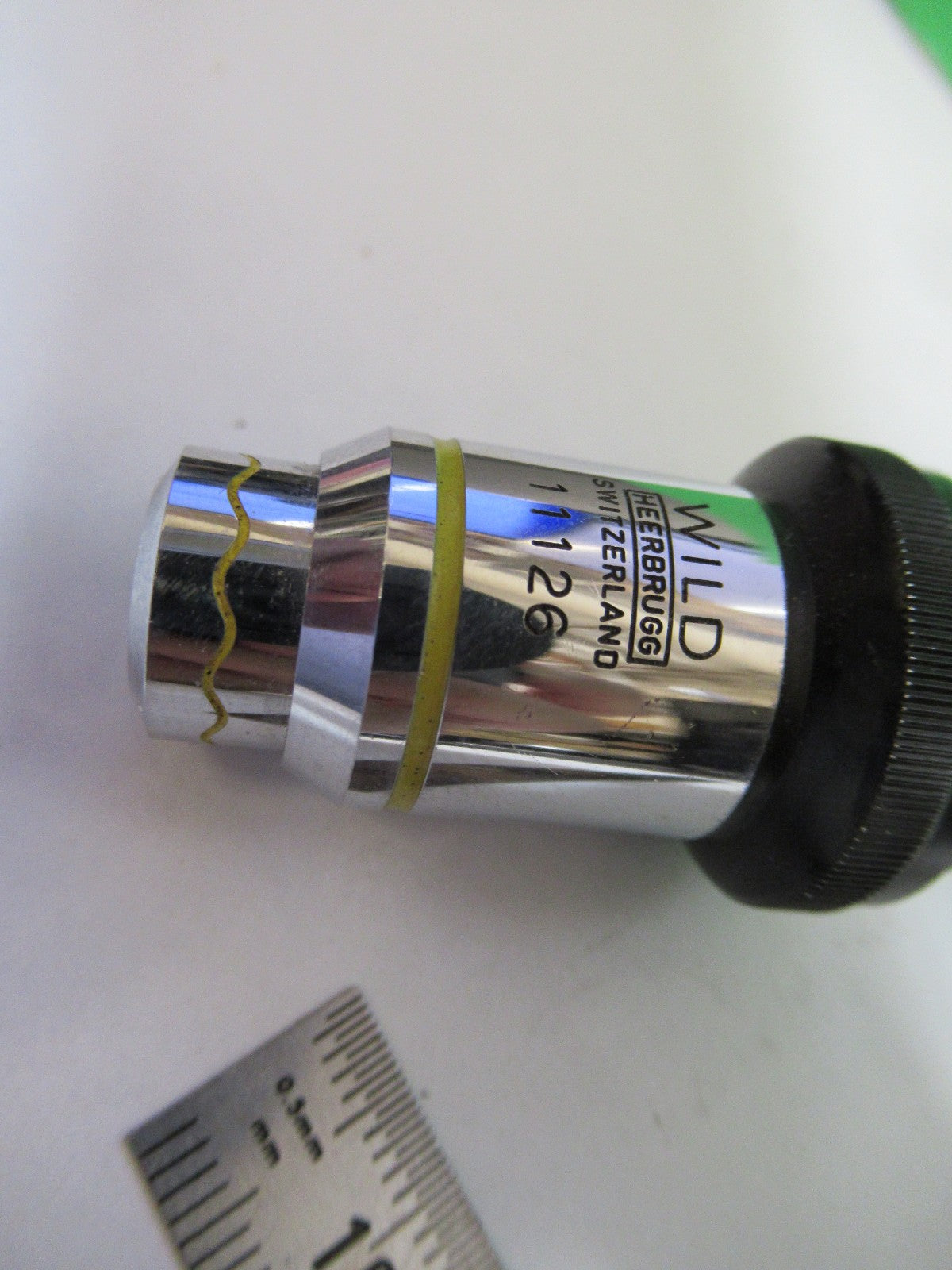 WILD HEERBRUGG SWISS FLUOTAR OBJECTIVE 50X MICROSCOPE PART PHASE AS PIC V7-FT-96