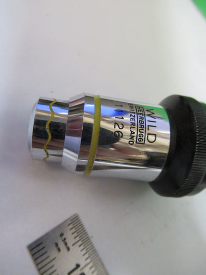WILD HEERBRUGG SWISS FLUOTAR OBJECTIVE 50X MICROSCOPE PART PHASE AS PIC V7-FT-96