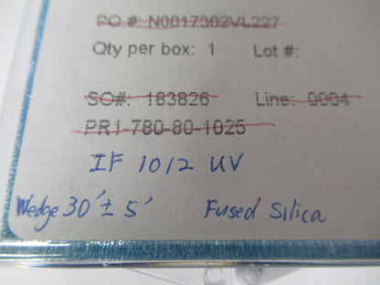 Optical Fused silica Glass Wedge Cvi Optics