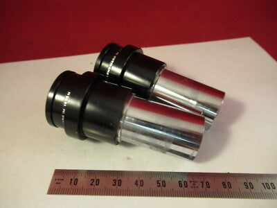 NIKON JAPAN EYEPIECE PAIR HKW 10X MICROSCOPE PART OPTICS &P8-A-11