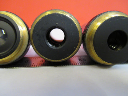 Lot Objectives Lenses Olympus Japan Optics Microscope Part