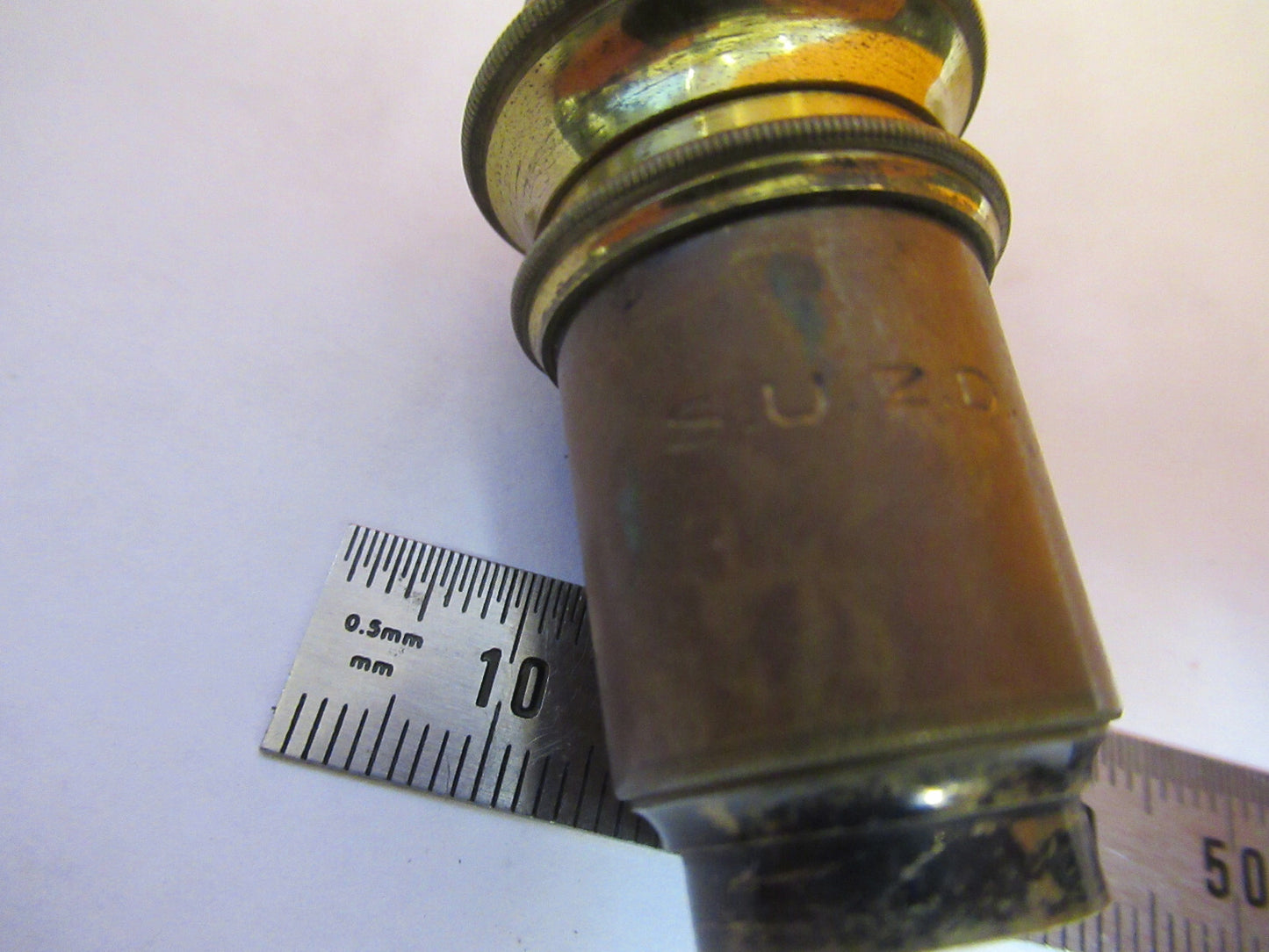 ANTIQUE SWIFT LONDON LENS BRASS OBJECTIVE MICROSCOPE AS PICTURED 47-FD-04