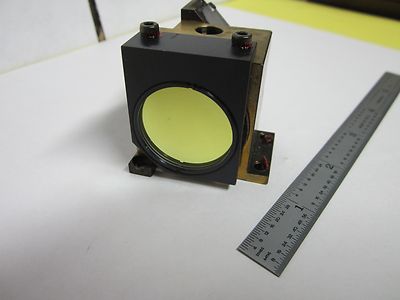 OPTICAL MICROSCOPE LEITZ BRASS MOUNTED FILTER + MIRROR OPTICS AS IS BIN#J4-10