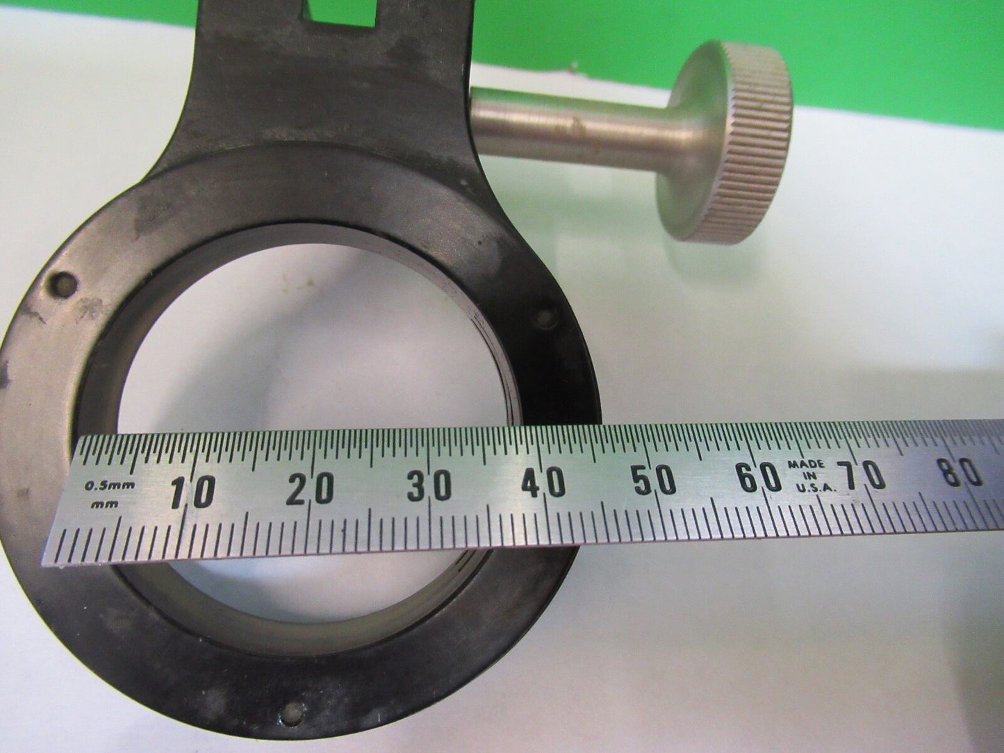 BAUSCH LOMB condenser holder ASSEMBLY OPTICS MICROSCOPE PART AS PIC  G5-A-111