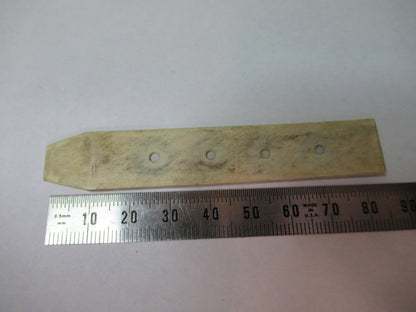 ANTIQUE SLIDE SPECIMEN made in BONE RARE MICROSCOPE PART AS PICTURED 12-DT-T2