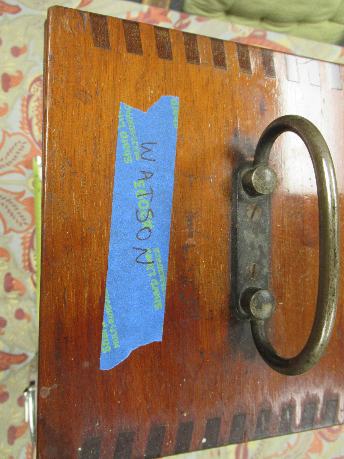 Empty Wood Cabinet for Antique Watson UK London Microscope Part