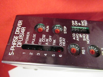VEXTA NANOSTEP 5-PHASE DRIVER DFU1514A STEPPER MOTOR CONTROL AS IS &13-26