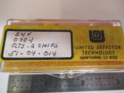 UDT UNITED DETECTOR TECHNOLOGY PHOTODIODE LOT 2 EA CHIPS LIGHT SENSOR &8C-A-85