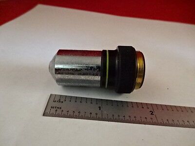 MICROSCOPE PART OLYMPUS JAPAN OBJECTIVE M40 40X OPTICS AS IS #21-A-14