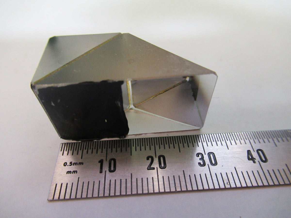 BAUSCH LOMB GLASS PRISM OPTICS MICROSCOPE OPTICAL PART AS PICTURED 98-A-15