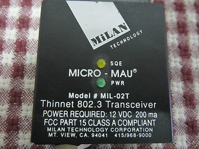 Micro Mau MiLAN Transceiver Thinnet MIL-02T