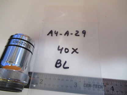BAUSCH LOMB M 40X 31-22-83 OBJECTIVE OPTICS MICROSCOPE PART AS PICTURED &A4-A-29