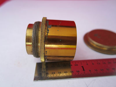 Lot 2 Ea Vintage 1800's Brass Microscope Pieces
