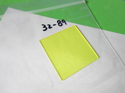 OPTICAL YELLOW FILTER LASER OPTICS BIN#32-89