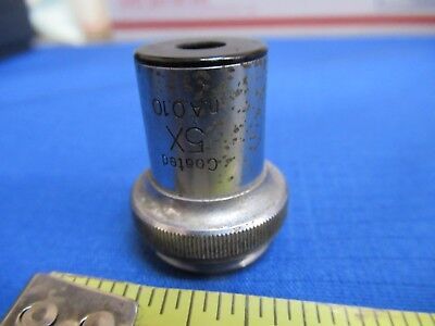 UNITRON JAPAN OBJECTIVE 5X OPTICS MICROSCOPE PART AS PICTURED &S1-A-16