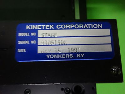 MICROSCOPE PART POLYVAR REICHERT LEICA STAGE GERMANY KINETEK NICE AS IS BIN#60