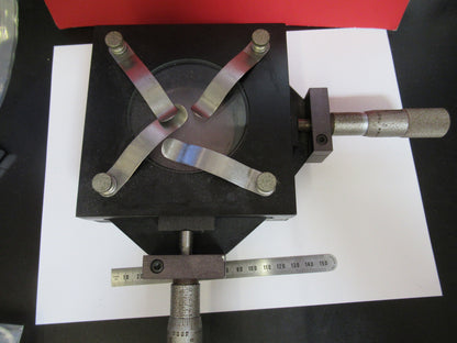 BARNES  WILDER STAGE XY TABLE WORKS OK  MICROSCOPE PART AS PICTURED  S3-B-87