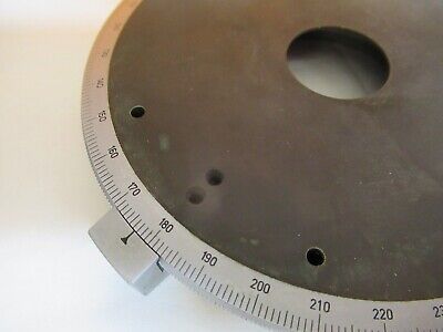 LEITZ WEZTLAR POLARIZATION STAGE ROTABLE TABLE MICROSCOPE AS PICTURED &A3-B-02