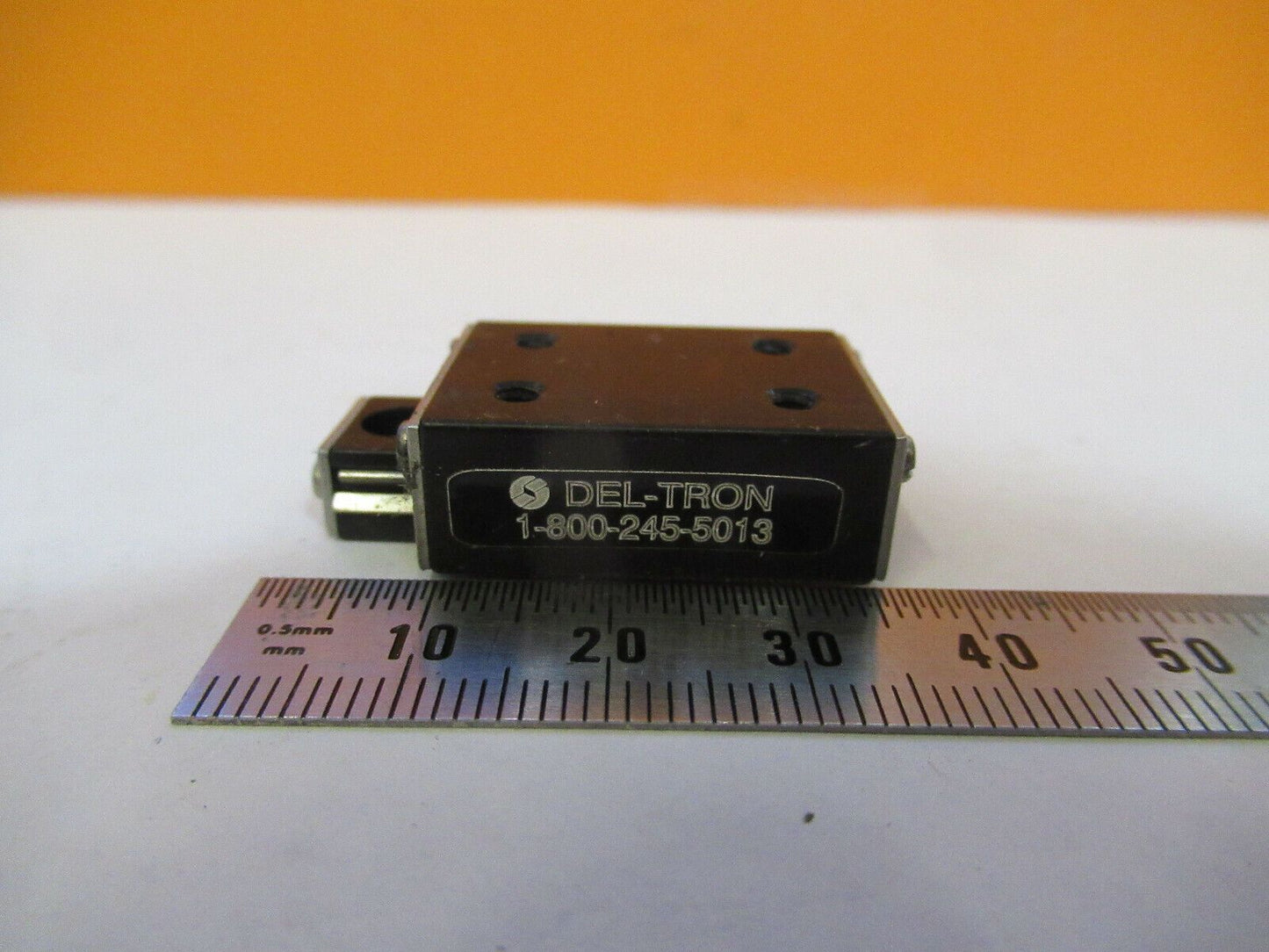 DEL-TRON MINI LINEAR POSITIONING SLIDE BEARING PART AS PICTURED #1E-FT-55