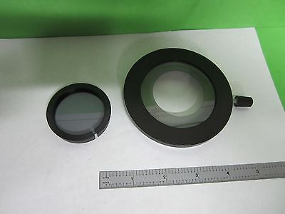 MICROSCOPE PART POLARIZER OLYMPUS POL V-R016 OPTICS BIN#25-14-19