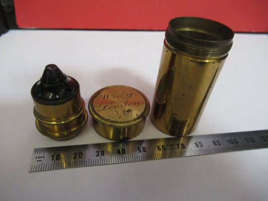 Antique Brass Wray London "1/2" Objective Microscope