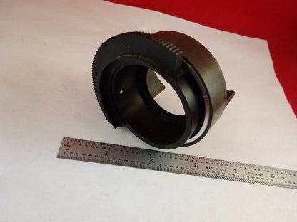 MICROSCOPE PART NIKON JAPAN MOUNTED IRIS DIAPHRAGM OPTICS AS IS #Y5-D-05