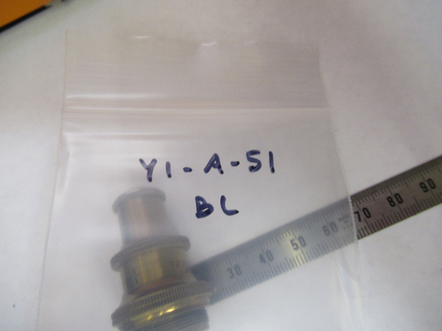 ANTIQUE BAUSCH LOMB BRASS OBJECTIVE 1/4 MICROSCOPE PART AS PICTURED Y1-A-51