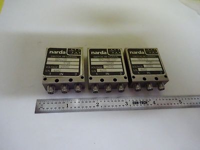LOT NARDA COAXIAL SWITCH MODULES FREQUENCY RF MICROWAVE AS IS BIN#W5-A-20