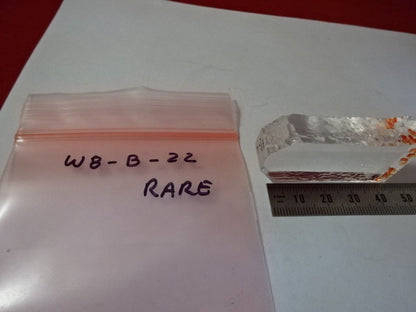 RARE COLLECTABLE Q FACTOR SLAB SYNTHETIC QUARTZ CRYSTAL FREQUENCY CONTROL W8-B22