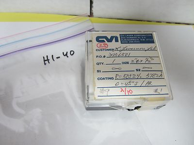 OPTICAL COATED LENS FILTER LASER OPTICS BIN#H1-40