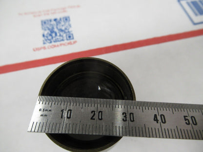 RARE BRASS OCULAR EYEPIECE ANTIQUE OPTICS LENS AS PICTURED &W7-B-49