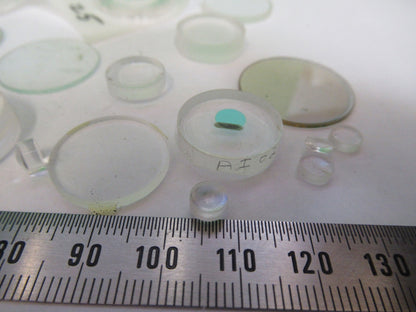 LOT OPTICAL GLASS LENSES ASSORTED LASER OPTICS NICE AS PICTURED U9-A-46