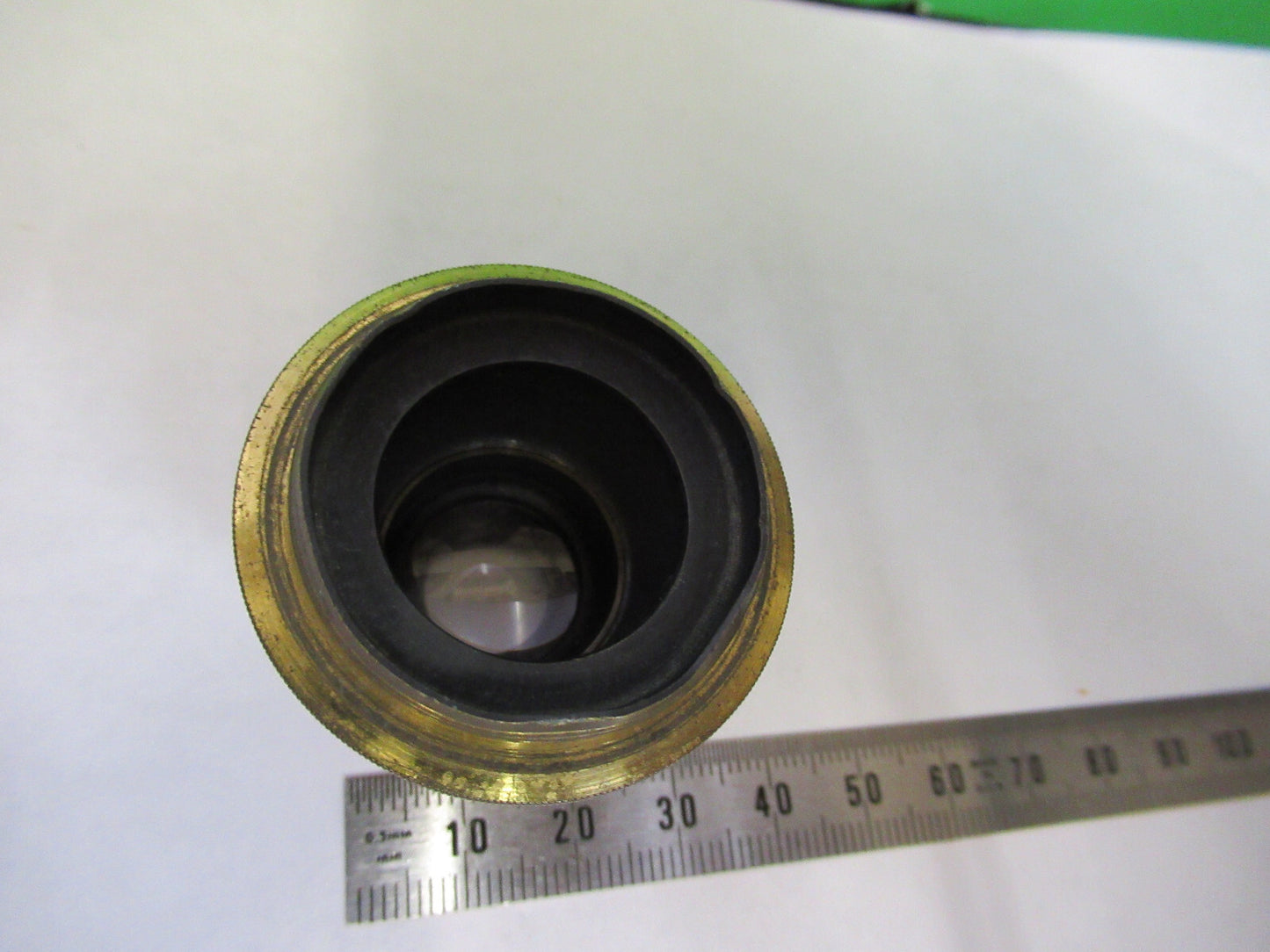 FOR PARTS ANTIQUE LONDON BRASS EYEPIECE LENS MICROSCOPE PART AS PICTURED X6-A-96