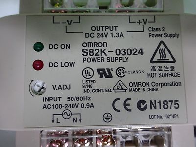 OMRON 582K-03024 POWER SUPPLY CONTROL SYSTEMS AS IS BIN#X9-02